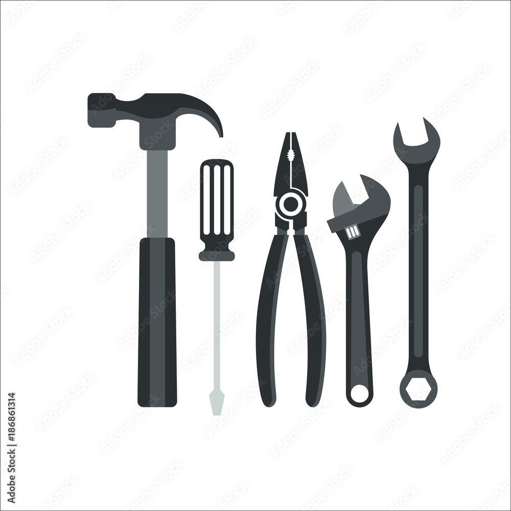 Tools of the master icon. Illustration Tools of the master icon. Illustration