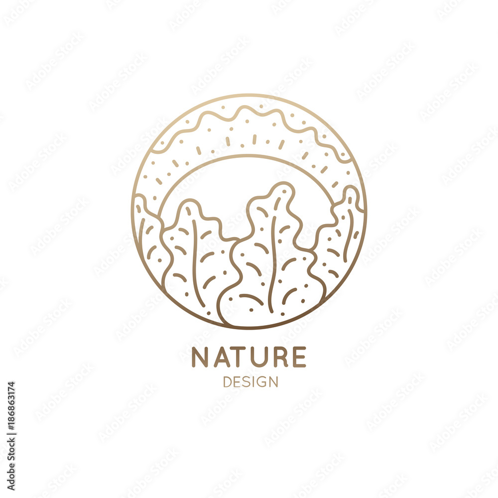 Logo nature sun Logo nature sun