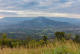 Viewpoint on the mountain in the Phu Pa por, Loei province, Thailand. This's Mountain looks like Mount Fuji in Japan