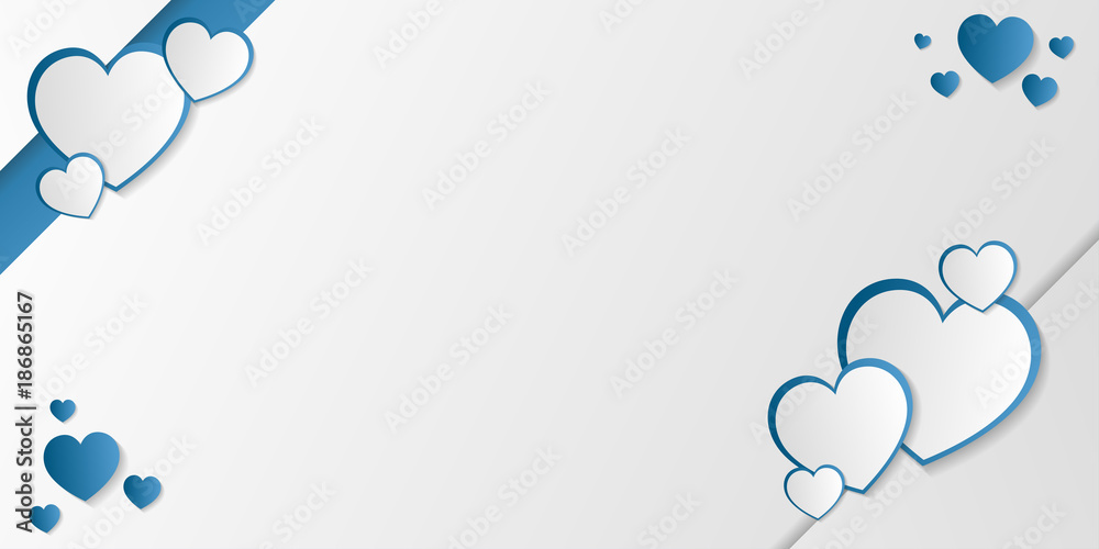 Love invitation greeting card with blue heart and gradient with space for text Love invitation greeting card with blue heart and gradient with space for text