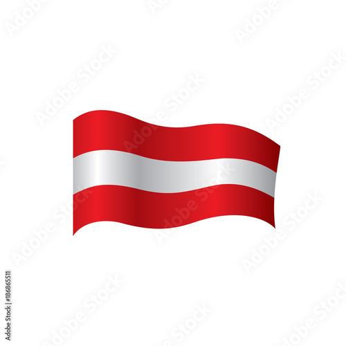 Austria flag, vector illustration