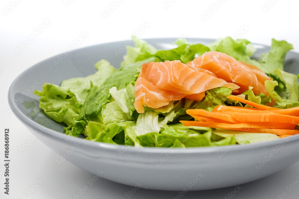 Fresh seafood salad with smoked salmon Fresh seafood salad with smoked salmon