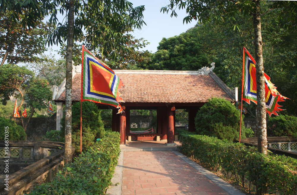 Hoa Lua ancient town in Tam Coc, Vietnam Hoa Lua ancient town in Tam Coc, Vietnam