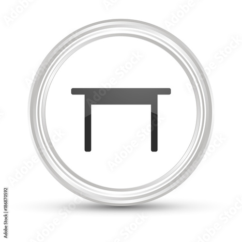 Weißer Button - Tisch