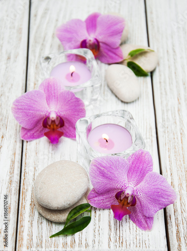 Spa concept with orchids