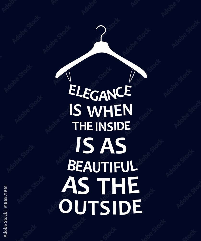 Plakat Ubierz z cytatów o elegancji