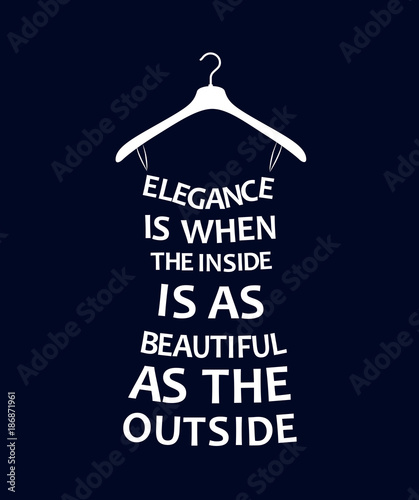 Plakat Ubierz z cytatów o elegancji