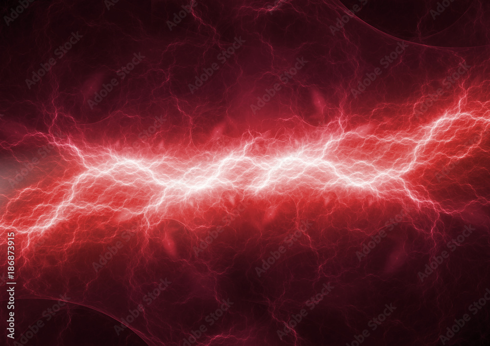 Fototapeta premium Hot burning fire lighning, plasma and energy electrical background