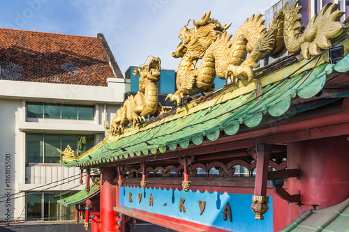 Entrance of Chinatown called Kya Kya in  Surabaya photo