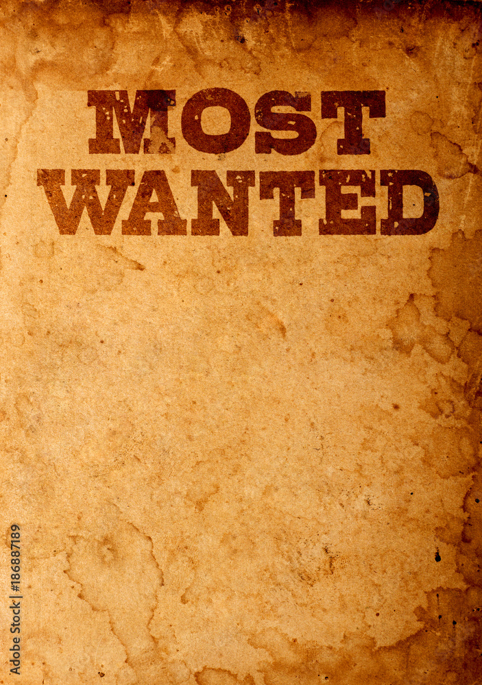 Most wanted poster