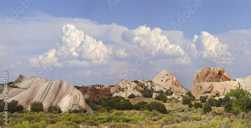 Panorama of the Unique Landscape of Dinosaur National Monument photo