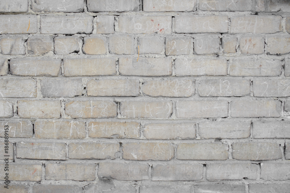 Obraz premium Background, white brick wall