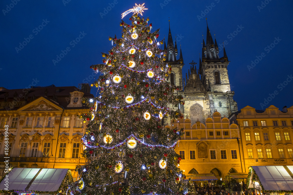 Naklejka premium Prague at Christmas