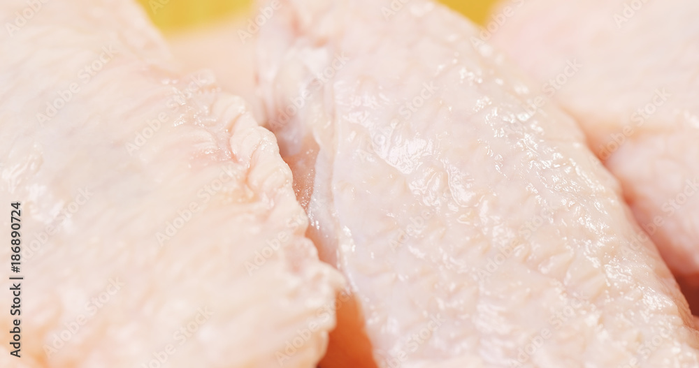 Raw chicken wing Raw chicken wing