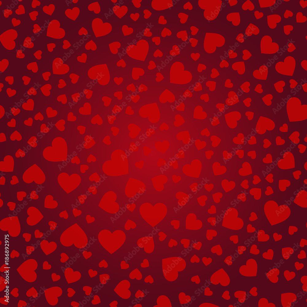 Abstract  Love Heart Background Vector.