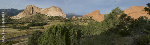 Garden of the Gods with Bicyclist
