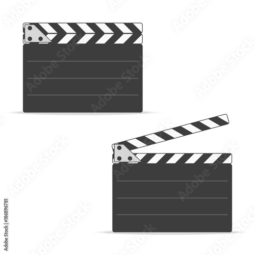 Movie clapper board set.