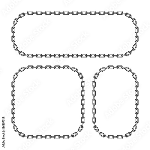 Black chain frame.