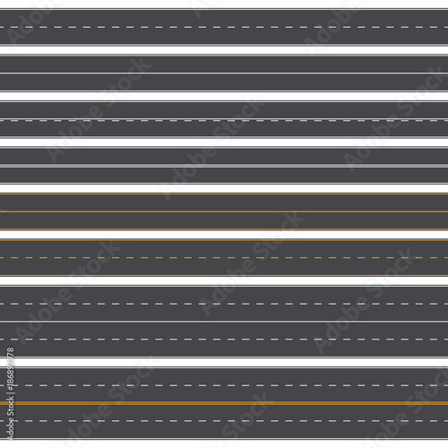 Asphalt roads vector.