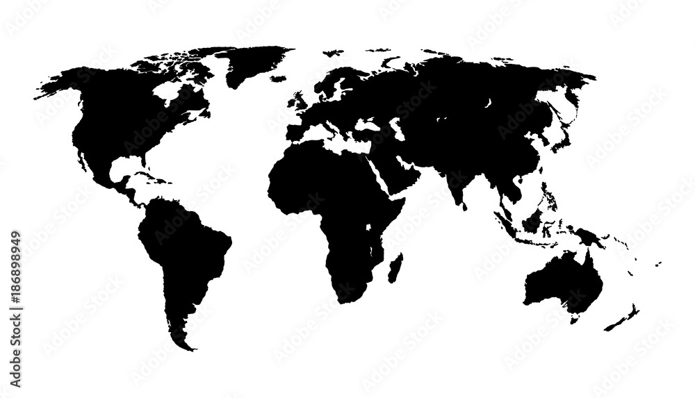 Map world. Vector
