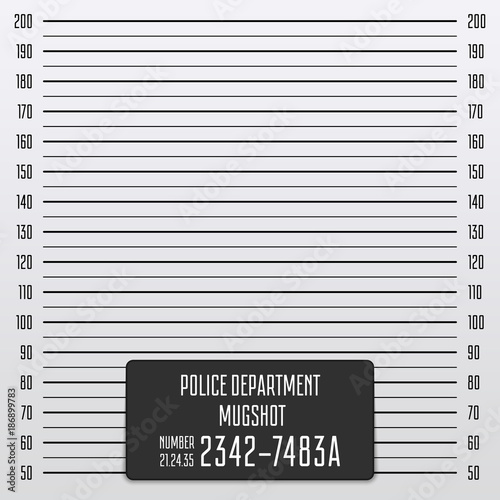 Police mugshot background.