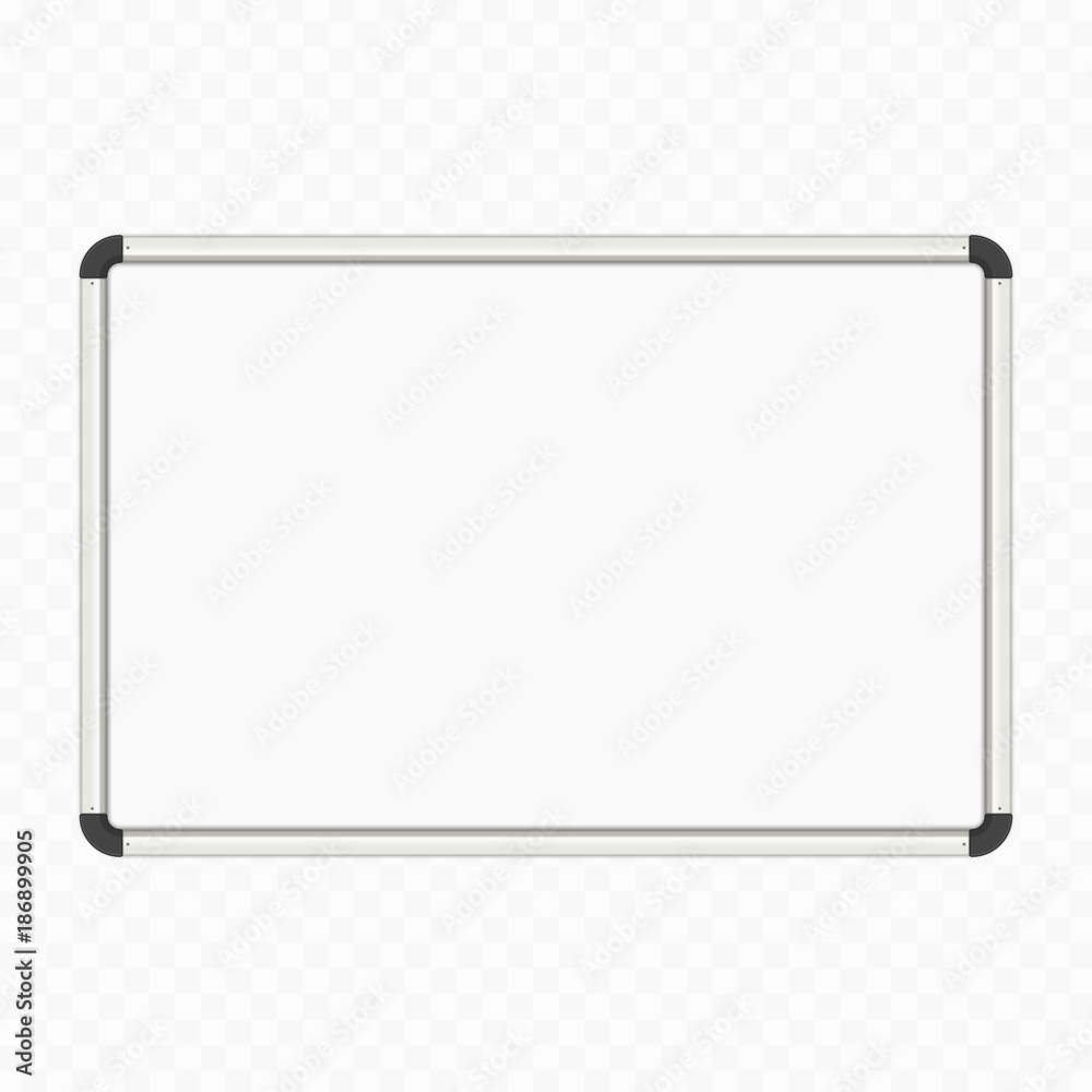 Empty white marker board. Empty white marker board.