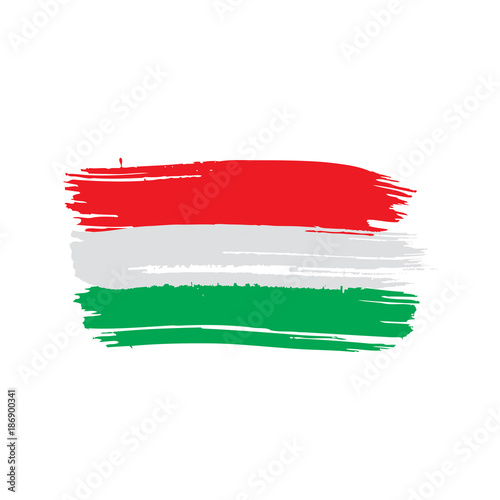 Hungary flag  vector illustration