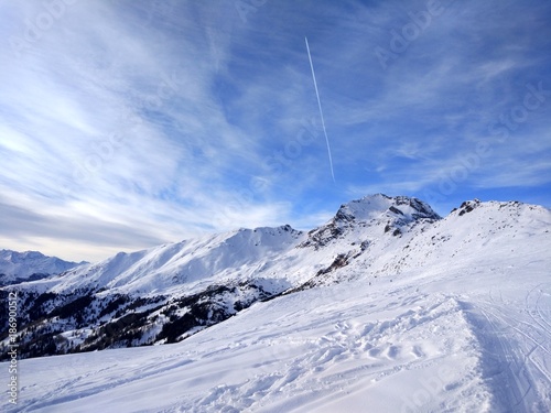 Alps in Winter Landscape