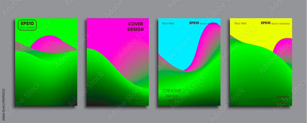 Obraz premium Creative colored cover. Cover design.