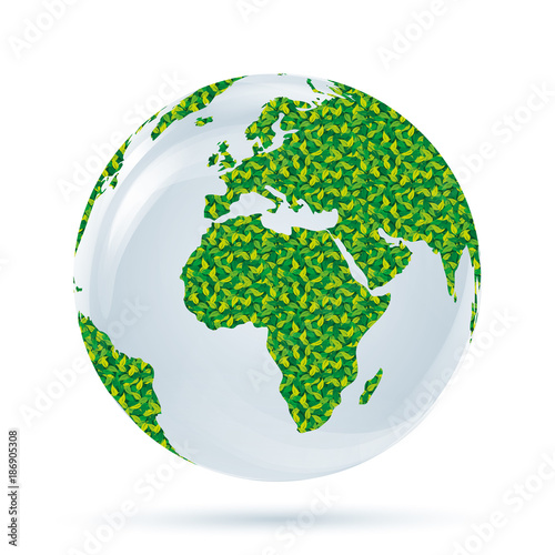 Simbolo mondo ecologico 