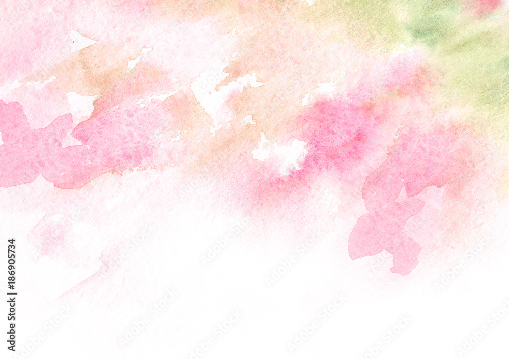 Fototapeta premium Watercolor abstract hand drawn background