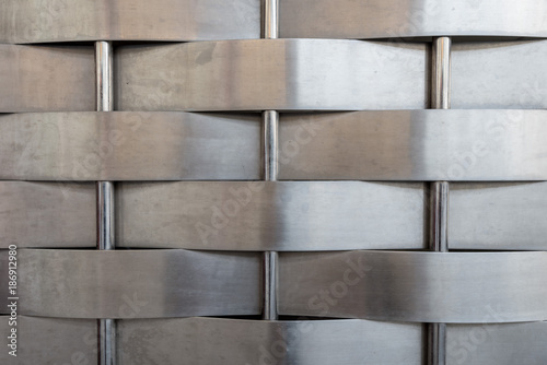 Woven stainless steel.