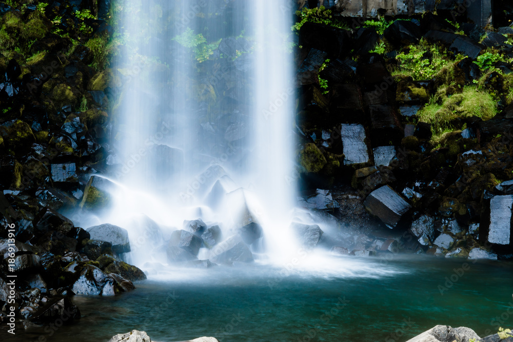 Svartifoss waterfall and around