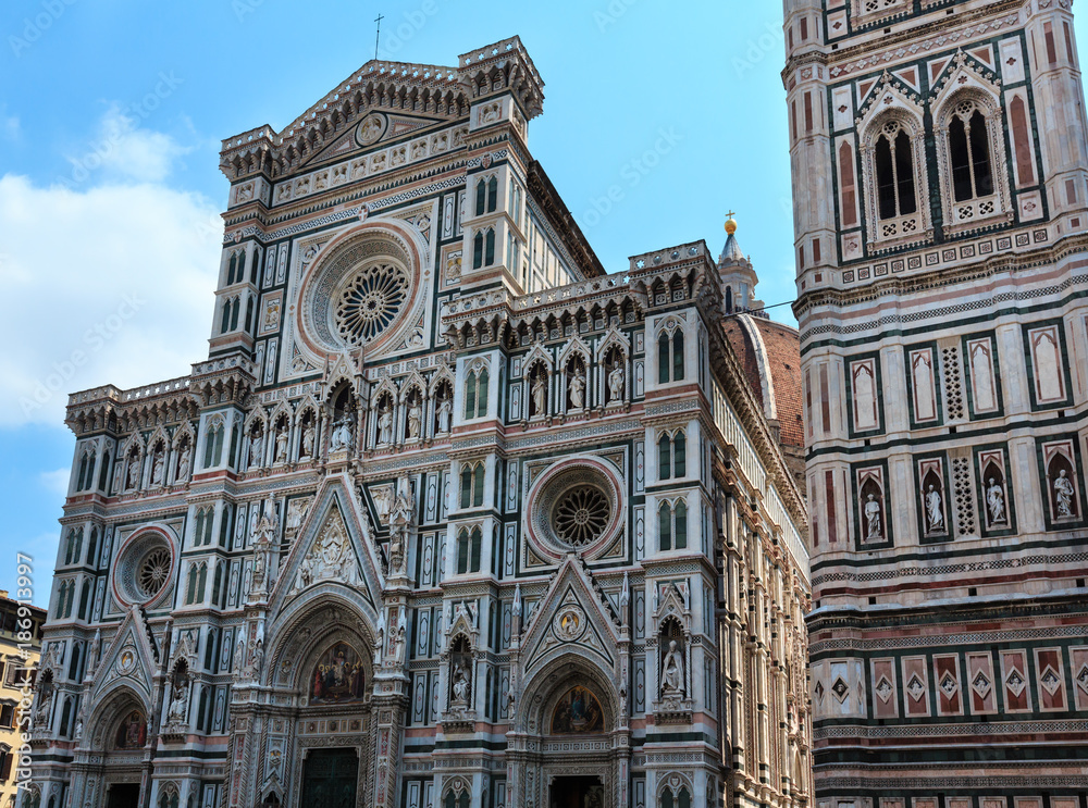 Florence Cathedral facade, Tuscany, Italy