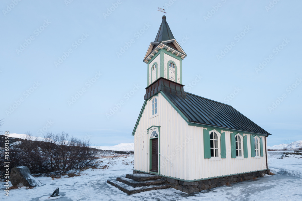 church in Pingvellir, Iceland