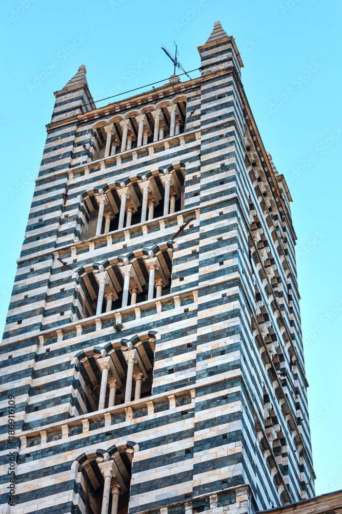Siena Cathedral bell tower, Tuscany, Italy