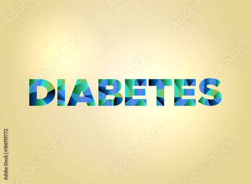 Diabetes Concept Colorful Word Art
