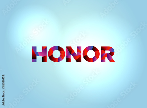 Honor Concept Colorful Word Art