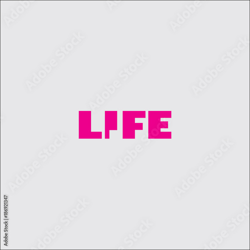 Life logo design concept