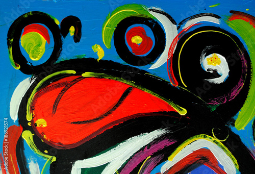 abstract decorative paintin...