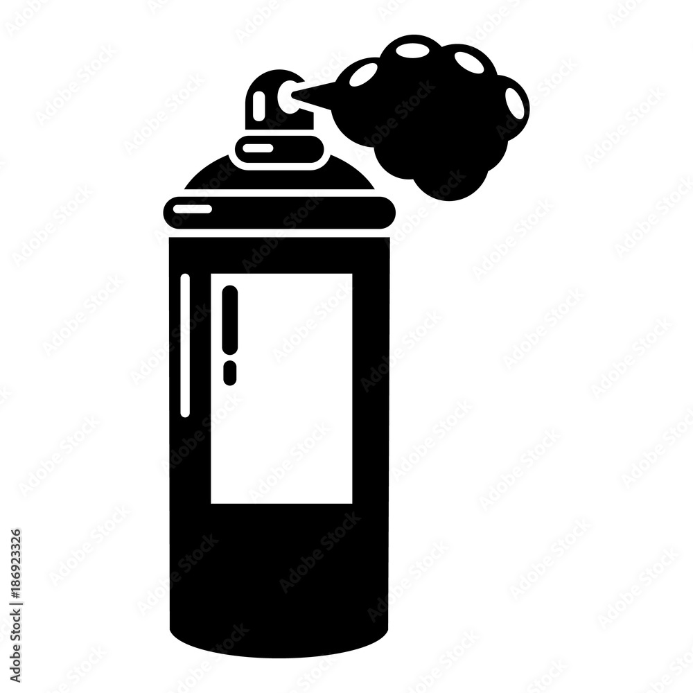 Vecteur Stock Spray paint icon, simple black style | Adobe Stock