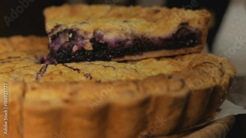 Freshly baked pie. delicious pastries photo