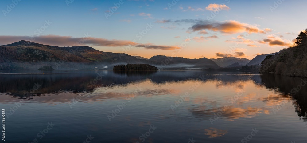Reflections at Derwent water, Lake district