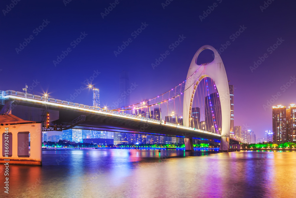 Obraz premium Urban bridge architectural landscape