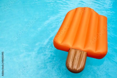 Popsicle float in a swimming pool