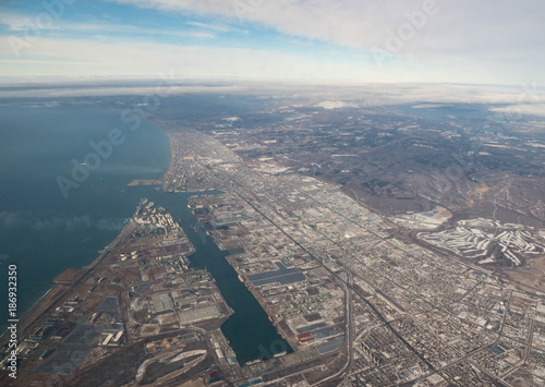 北海道苫小牧市の空撮