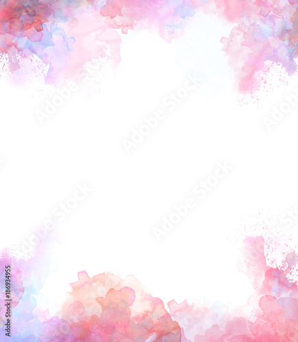 Abstract beautiful Colorful watercolor  painting  background, Colorful brush backgroundใ