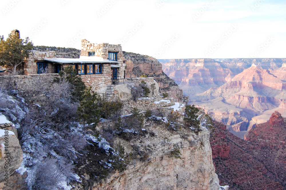 Lookout studio on the rim of the Grand Canyon