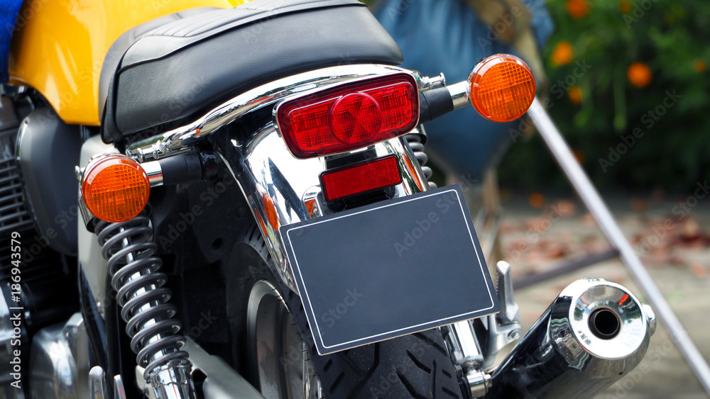 Obraz premium Motorcycle bigbike break and turn signal light