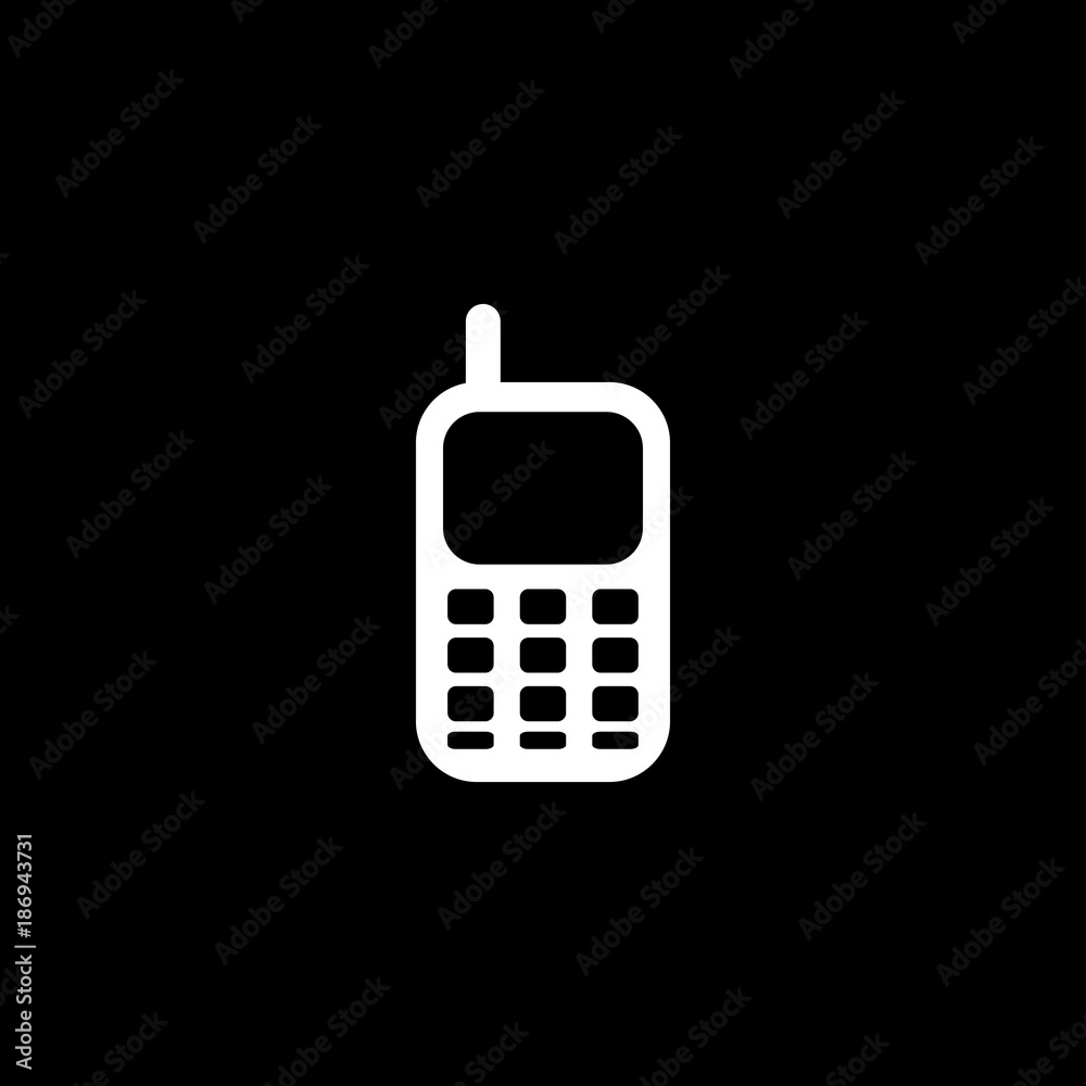 Old nobile phone vector icon Old nobile phone vector icon